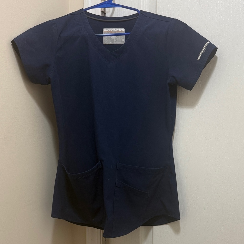 Skechers Navy Blue Women's Scrub Top